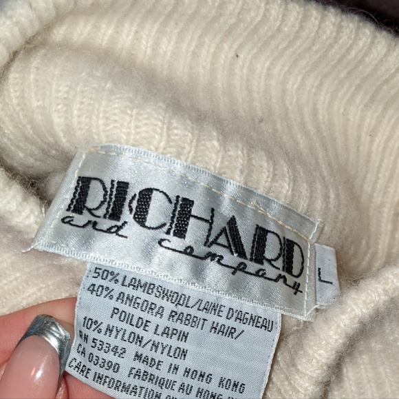 Lamb and angora wool sweater - Picture 3 of 3
